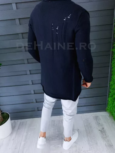 Cardigan barbati bleumarin slim fit ZR T3596 P19-1.1